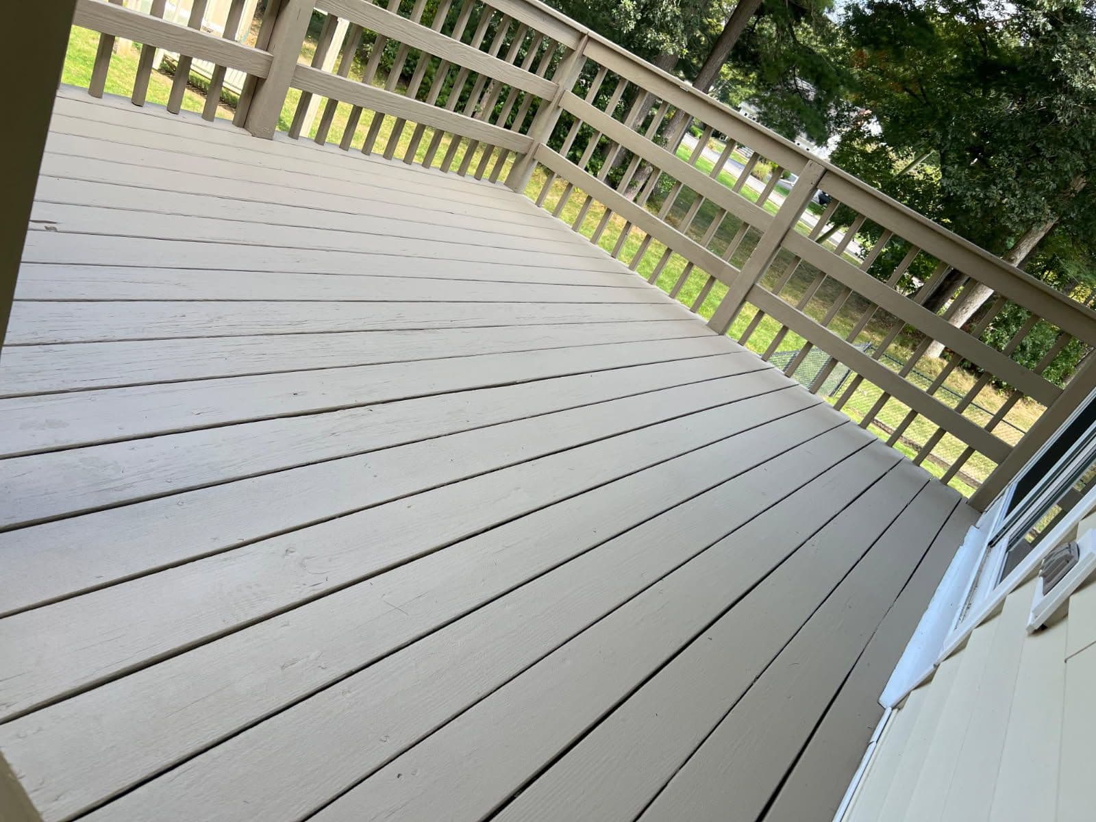 Gallery photos for Cozy Deck Makeover with Expert Painting and PVC Trim: Image #1