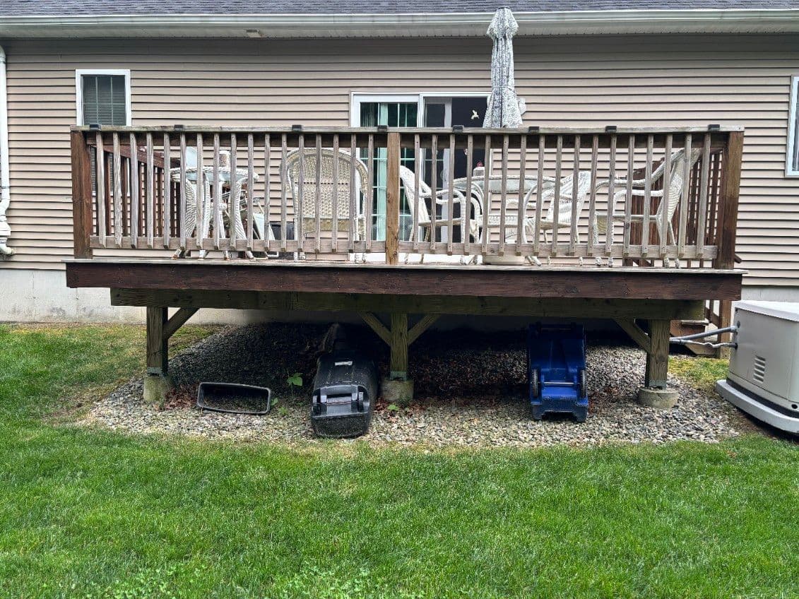 Project Deck Transformation With Power Washing image