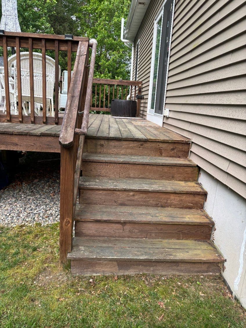Gallery photos for Deck Transformation With Power Washing: Image #1